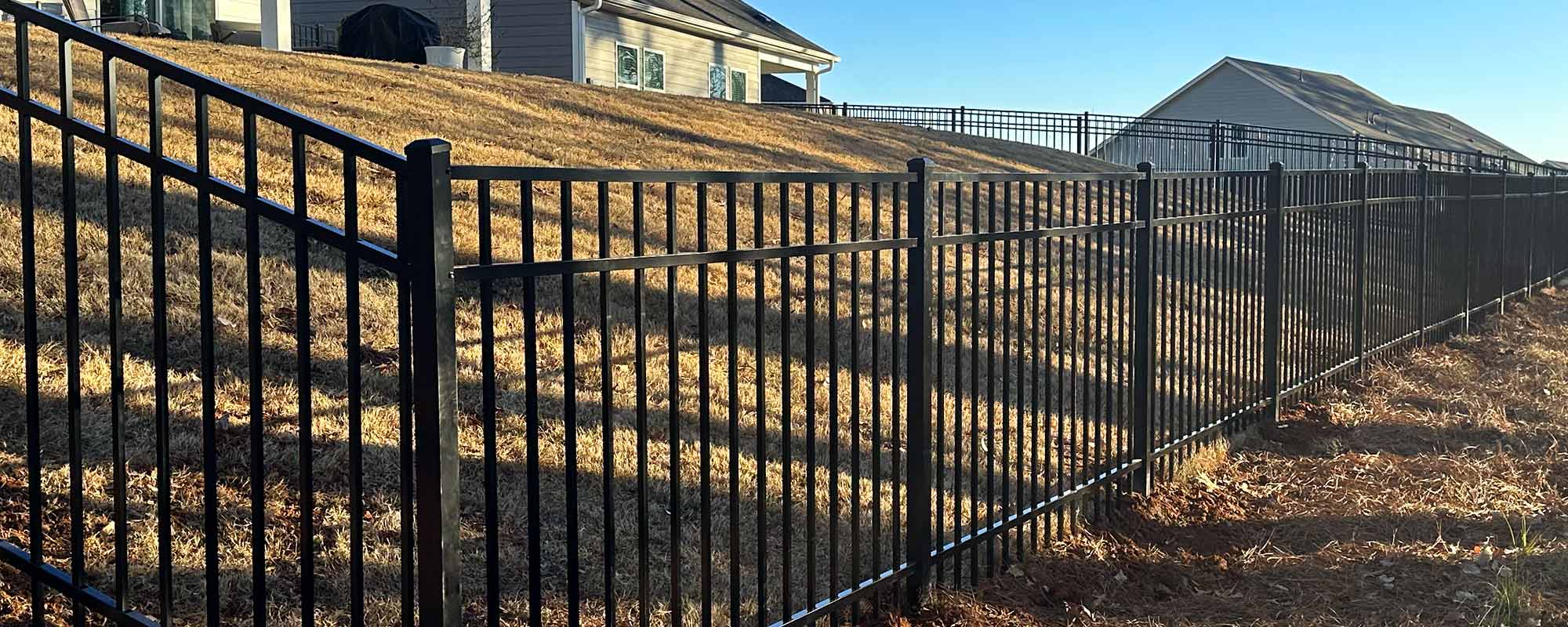 Aluminum fence installed