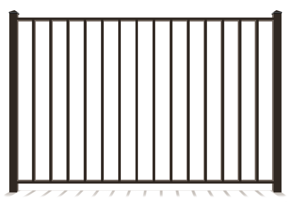 2 rail aluminum fence contractor