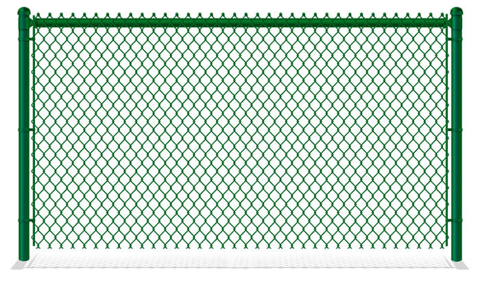 Green Plastic Coated Chain Link