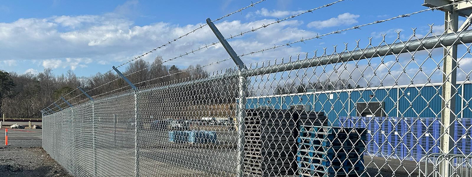 Commercial fence installed