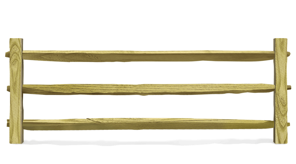 Charlotte Metro Area Split Rail fence in the area.