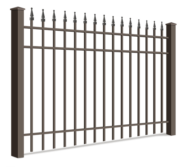 Wrought steel fence installation for the area.