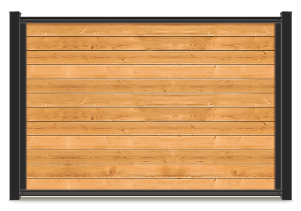FenceTrac Cedar mixed material fence