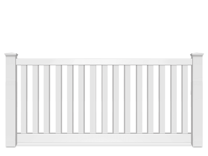 Vinyl Closed Picket Fence Panel