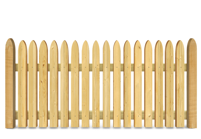 Gothic Picket wood fence