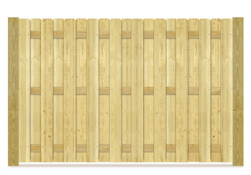 Shadowbox wood fence