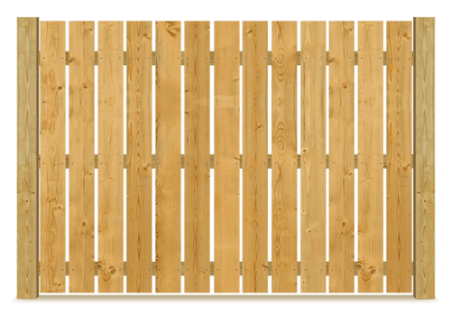 Spaced Picket wood fence