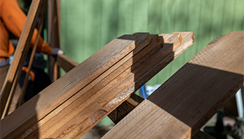 Pinpoint Fence installing a fence post