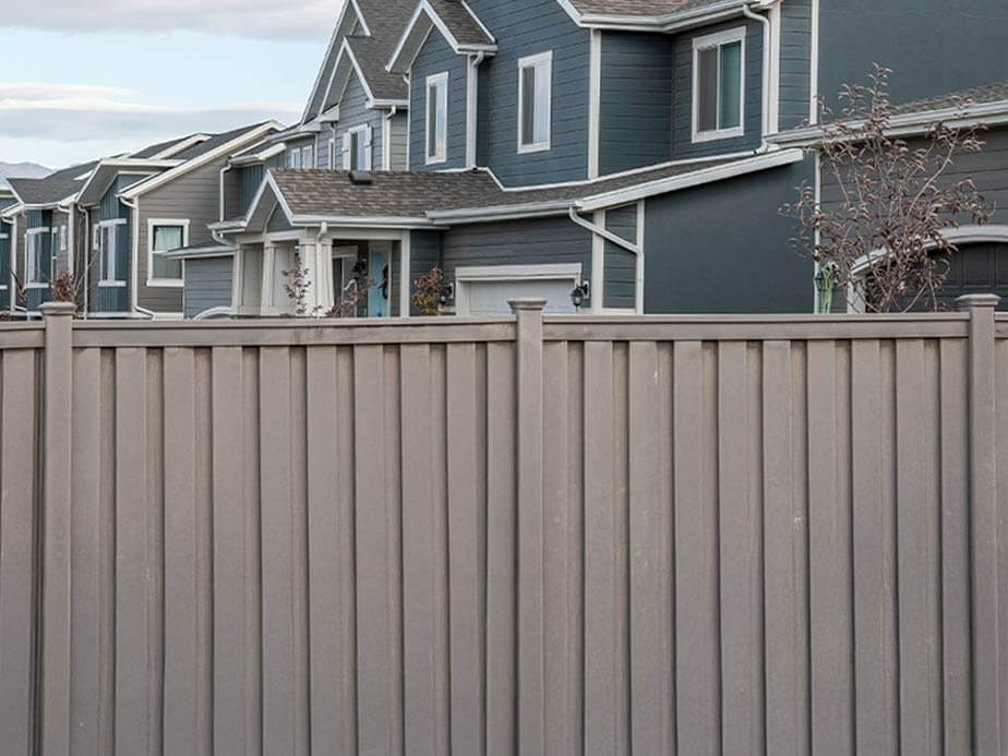 Composite fence installation