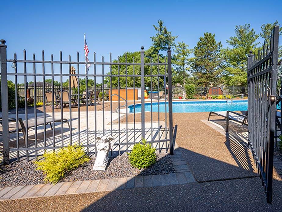 Ornamental steel fence installation